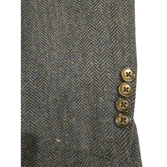 NWT PJ Jones Mens Herringbone Blazer Vintage Tweed Wool Blend Sport Coat Jacket - Picture 7 of 10